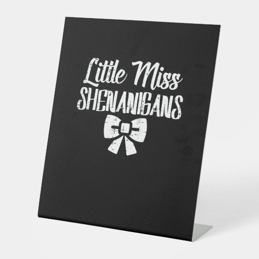Signe De Table Enfants Little Ms Shenanigans Mignon St Patricks D (Recto)