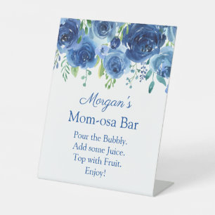 Signe De Table Enseigne de bar Momosa pour Baby Shower Moderne Fl