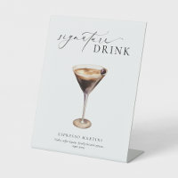 Enseigne de boissons signatures modernes minimalis