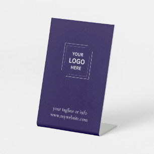 Signe De Table Enseigne de comptoir à piédestal avec logo Navy po