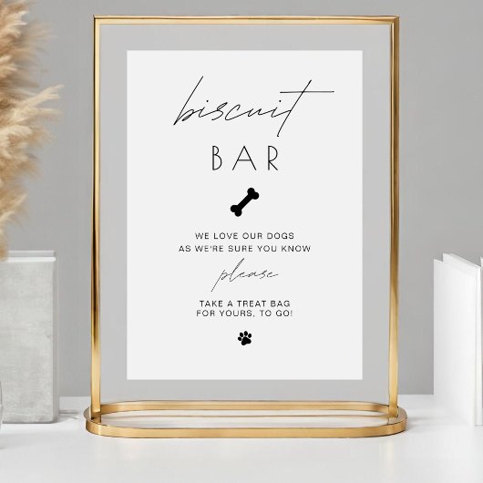 Signe De Table Enseigne de mariage pour friandises pour animaux d