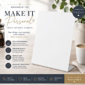 Signe De Table Enseigne de piédestal personnalisée de luxe pour l