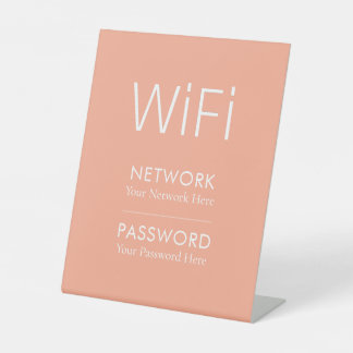 Signe De Table Enseigne de socle de mot de passe WiFi personnalis