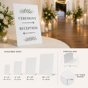 Signe De Table Enseigne de sol personnalisée minimaliste pour évé