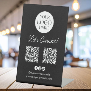 Signe De Table Enseigne de table Logo Entreprise Réseaux Sociaux