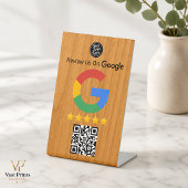 Signe De Table Enseigne de tableau de révision Google en bois Cod