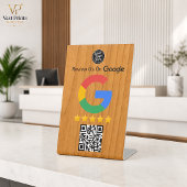 Signe De Table Enseigne de tableau de révision Google en bois Cod