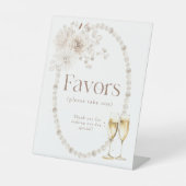 Signe De Table Enseigne des Faveurs Perles (Recto)