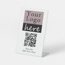 Enseigne personnalisée avec code QR Ajoutez votre