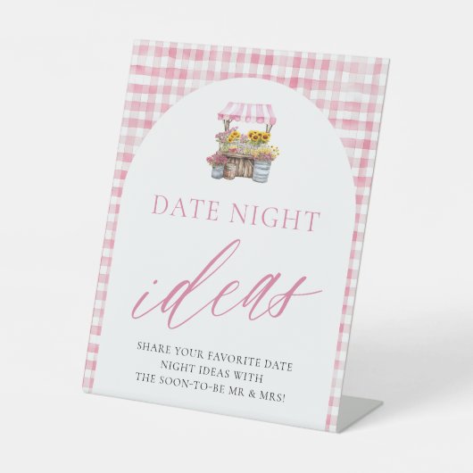 Signe De Table Enseigne Rose "Fresh Off The Market" Idées de Soir (Recto)