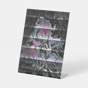 Signe De Table Enseigne sur Pied Techno Bouquet