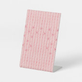 Signe De Table Enseigne sur socle (Recto)