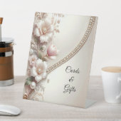 Signe De Table Enseignes de table avec embellissements floraux et (In SItu)