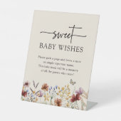 Signe De Table Enseignes de voeux de bébé boho (Recto)