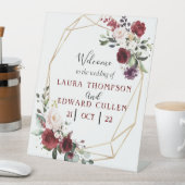 Signe De Table entrée mariage à fleurs (In SItu)