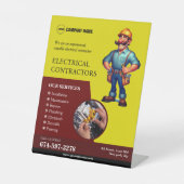 Signe De Table Entrepreneurs électriques (Recto)