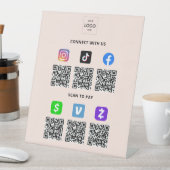 Signe De Table Entreprise à code QR multiple (In SItu)
