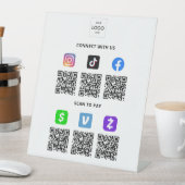 Signe De Table Entreprise à code QR multiple (In SItu)