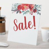 Signe De Table Entreprise Florale Rouge (In SItu)