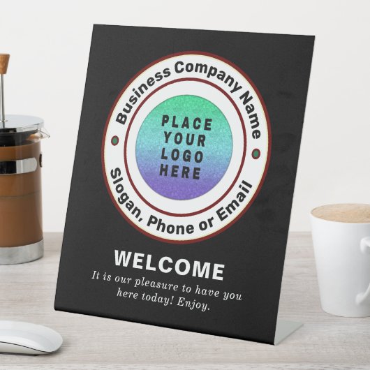 Signe De Table Entreprise Logo Professionnel Personnaliser (In SItu)