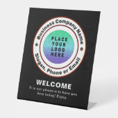 Signe De Table Entreprise Logo Professionnel Personnaliser (Recto)