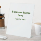 Signe De Table entreprise simple ajoutez votre nom texte q r code (In SItu)