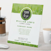 Signe De Table Entretien de la pelouse Logo d'entreprise simple L (In SItu)