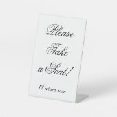 Signe De Table Envie de "S'il vous plaît prenez place !" (Recto)