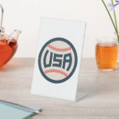 Signe De Table Équipe de baseball USA (In SItu)