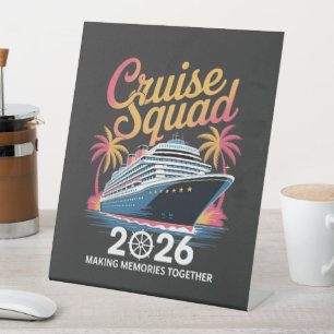 Signe De Table Équipe de croisière Vacances d'été 2026
