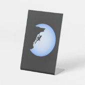 Signe De Table Escalade rock Papa Mountain Climber Pleine lune Bl (Recto)