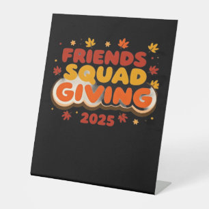 Signe De Table Escouade Amis Donnant 2025 Automne Automne Tombe R