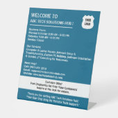 Signe De Table Espace Réception d'affaires ou Salle d'attente Tab (Recto)