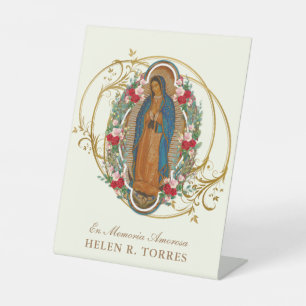 Signe De Table Espagne Mary Guadalupe Merci Condolence