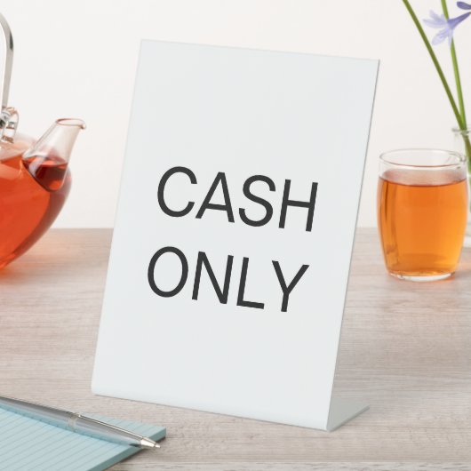 SIGNE DE TABLE ESPÈCES SEULEMENT (In SItu)