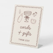 Signe De Table Espresso Martini Jouer Merci de Baby shower (Recto)