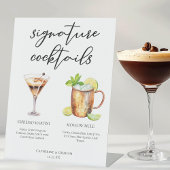 Signe De Table Espresso Martini Moscow Mule Cocktail Mariage Menu