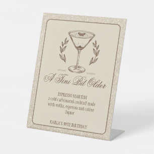 Signe De Table Espresso Martini Signature Boisson