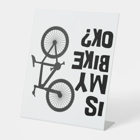 Signe De Table Est Mon Vélo OK Funny VTT (Recto)