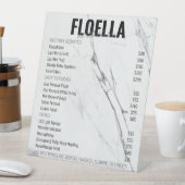 Signe De Table Esthétique moderne en marbre Salon Services Tarifs (In SItu)