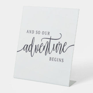 Signe De Table Et Donc Notre Aventure Commence Moderne