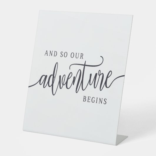 Signe De Table Et Donc Notre Aventure Commence Moderne (Recto)