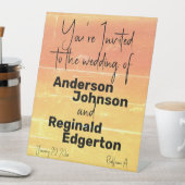 Signe De Table Été Russe Décontracté Jaune Pêche Mariage (In SItu)