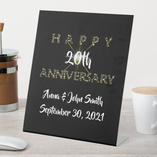 Signe De Table Etoile personnalisable pour un bon anniversaire (In SItu)