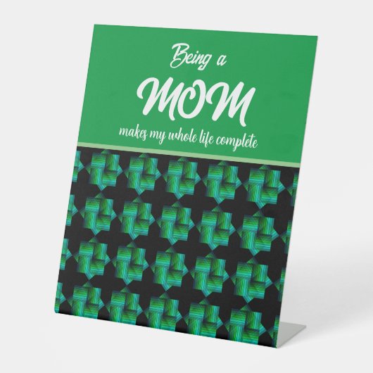 SIGNE DE TABLE ÊTRE MAMAN REND MA VIE COMPLÈTE    (Recto)