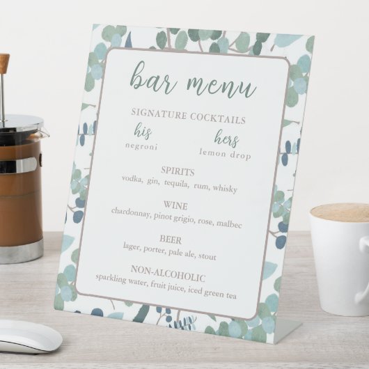 Signe De Table Eucalyptus (In SItu)