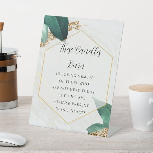 Signe De Table Éucalyptus dans la mémoire aimée (In SItu)