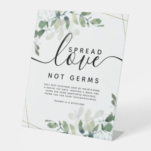Signe De Table Eucalyptus Étaler Amour Pas Germes Mariage Pedesta
