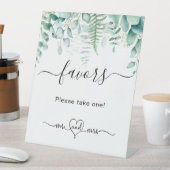 Signe De Table Eucalyptus fouines verdure mariage faveurs clients (In SItu)