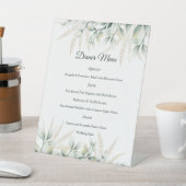 Signe De Table Eucalyptus Gold Greenery Wedding Reception (In SItu)